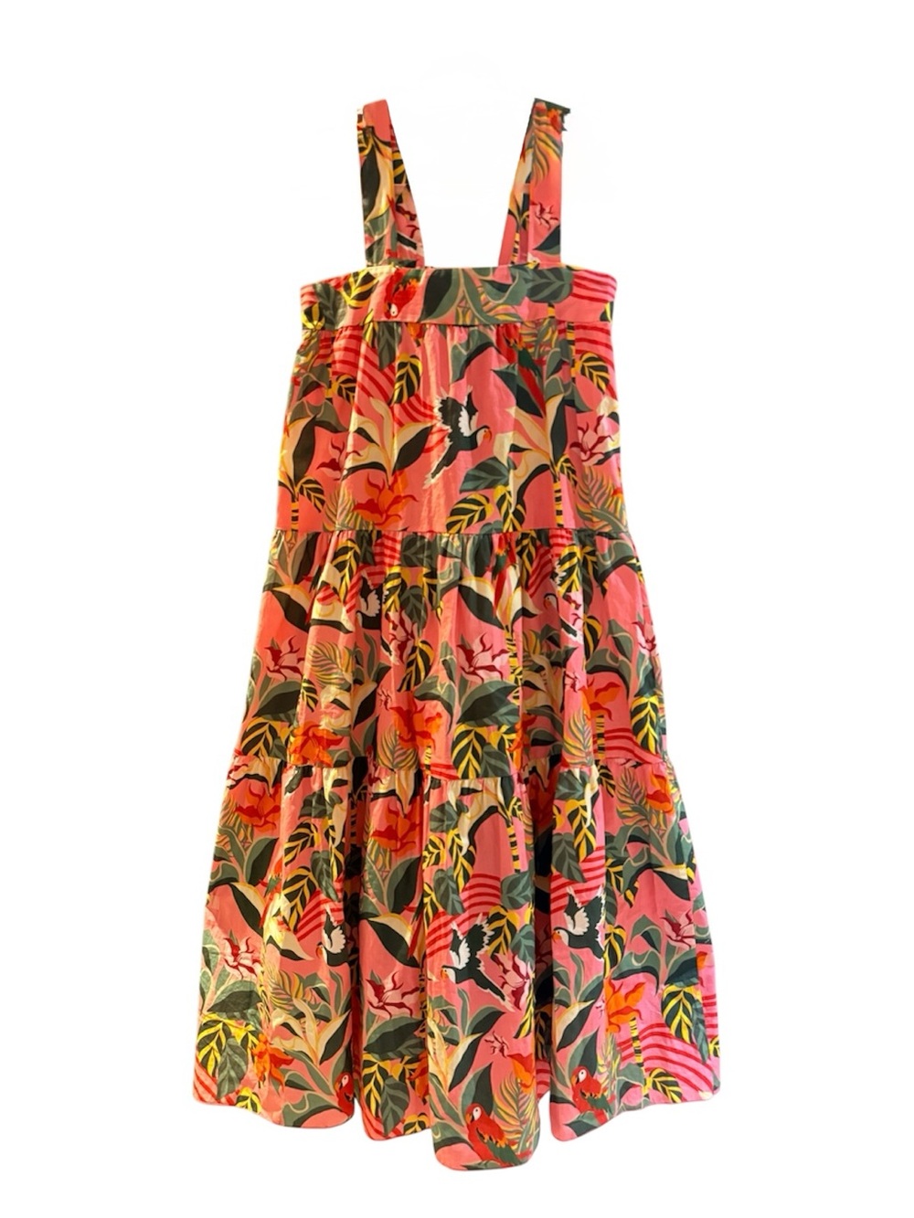 CHEPE | Tropical Floral Prints Tiered Sundress